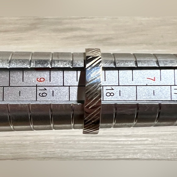 Vintage Designer Jay King DTR Textured Sterling Silver Turquoise Ring, Size 8 - Picture 10 of 10